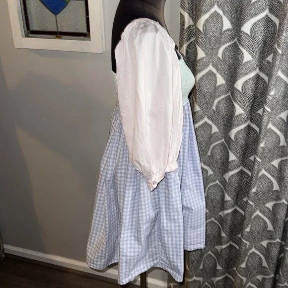 Pitusa 100% Cotton Smocked Patterned Baby Doll Dress SZ Small - Picture 7 of 8